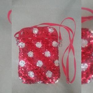 Authentic Disney Adjustable Strap Sequence Purse